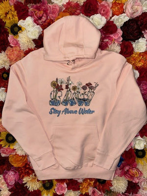 Pink Floral Hoodie